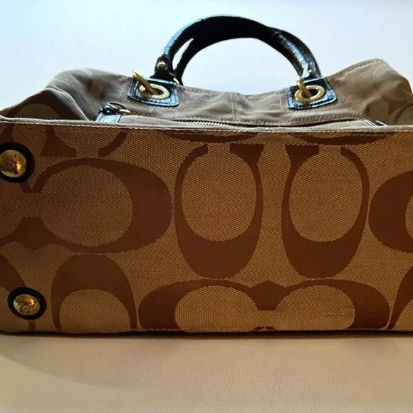 Coach Hobo Brown Beige Vintage Bag - Picture 5 of 5